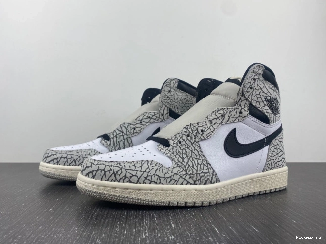 Cheap Air Jordan DZ5485-052 1 White Cement OG High 0702